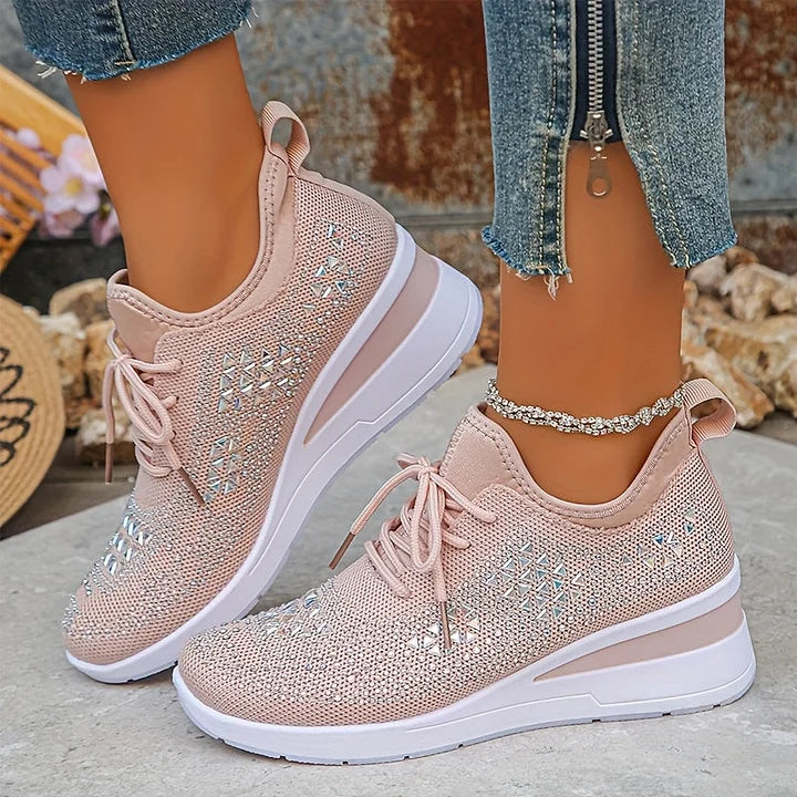 Celeste | Sparkling Knit Comfort Sneakers
