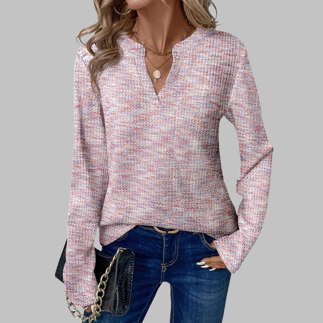 Dia | Relaxed V-Neck Top
