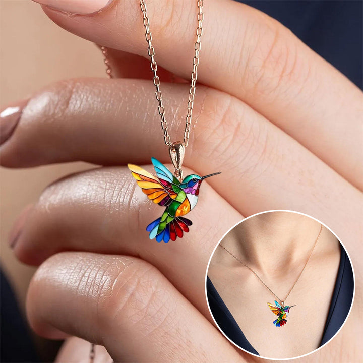 Lillian | Vibrant Hummingbird Necklace