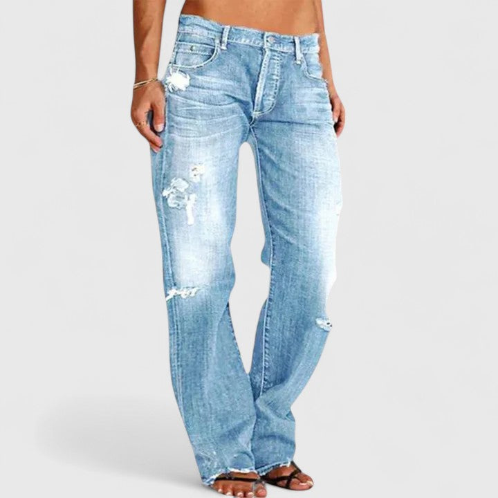 Rachel | Relaxed Distressed Jeans
