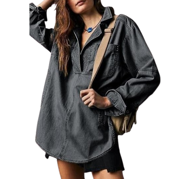 Tessa | Oversized Denim Tunic