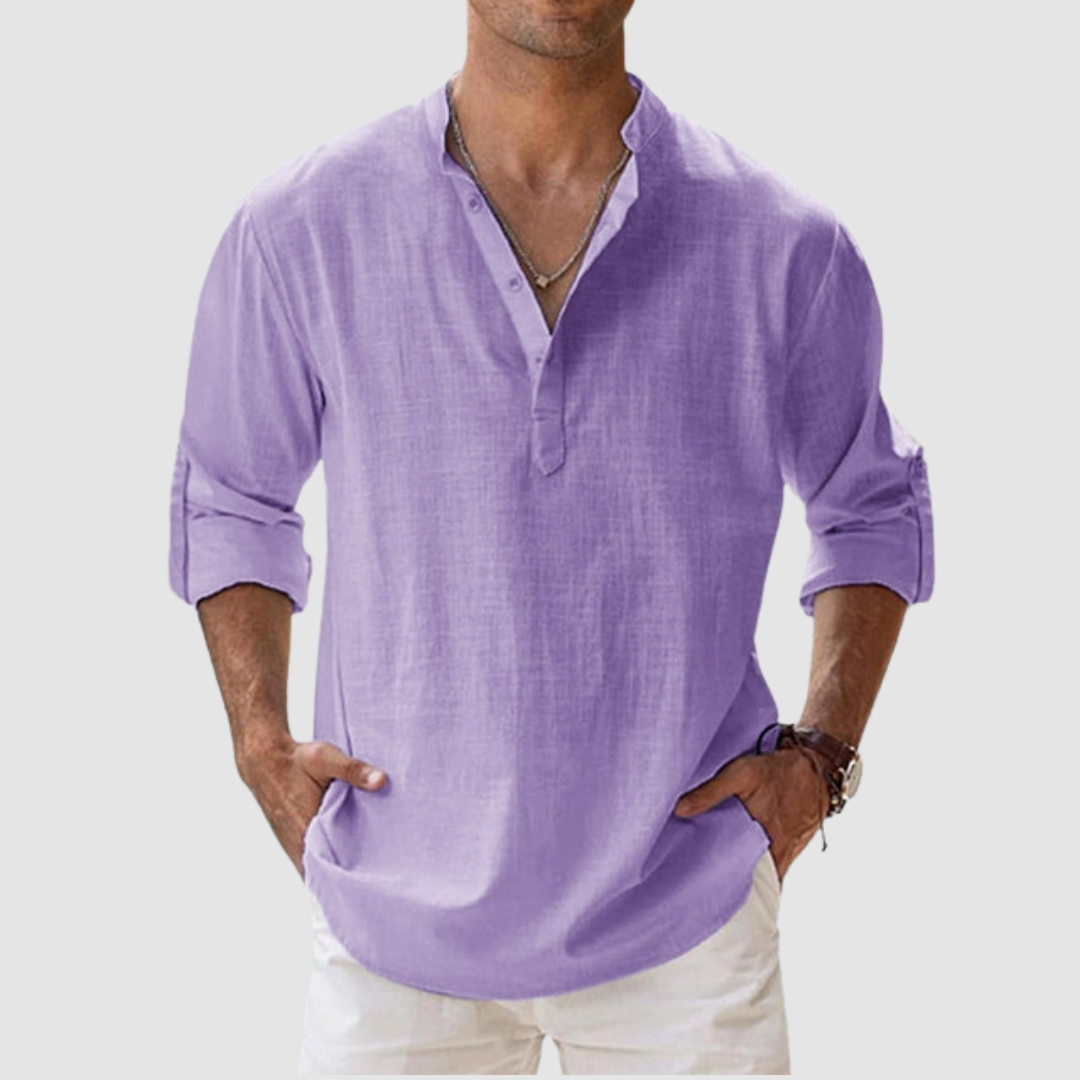 Nathan | Relaxed Fit Linen Shirt