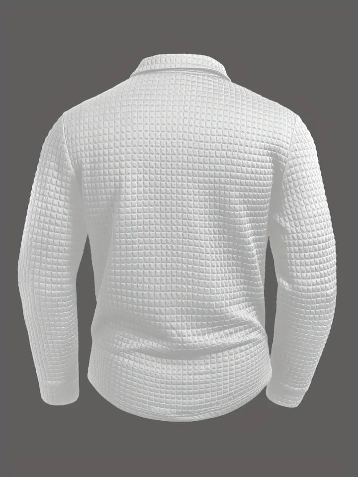Walter | Textured Long Sleeve Polo