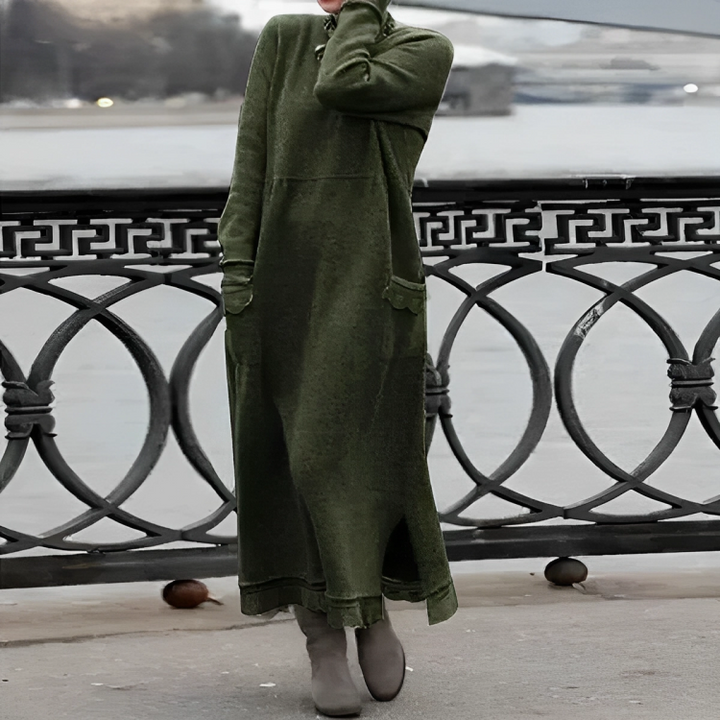 Elaine | Cozy Knit Maxi Dress