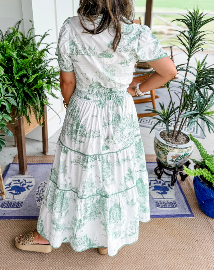 Diana | Printed Tiered Maxi Dress