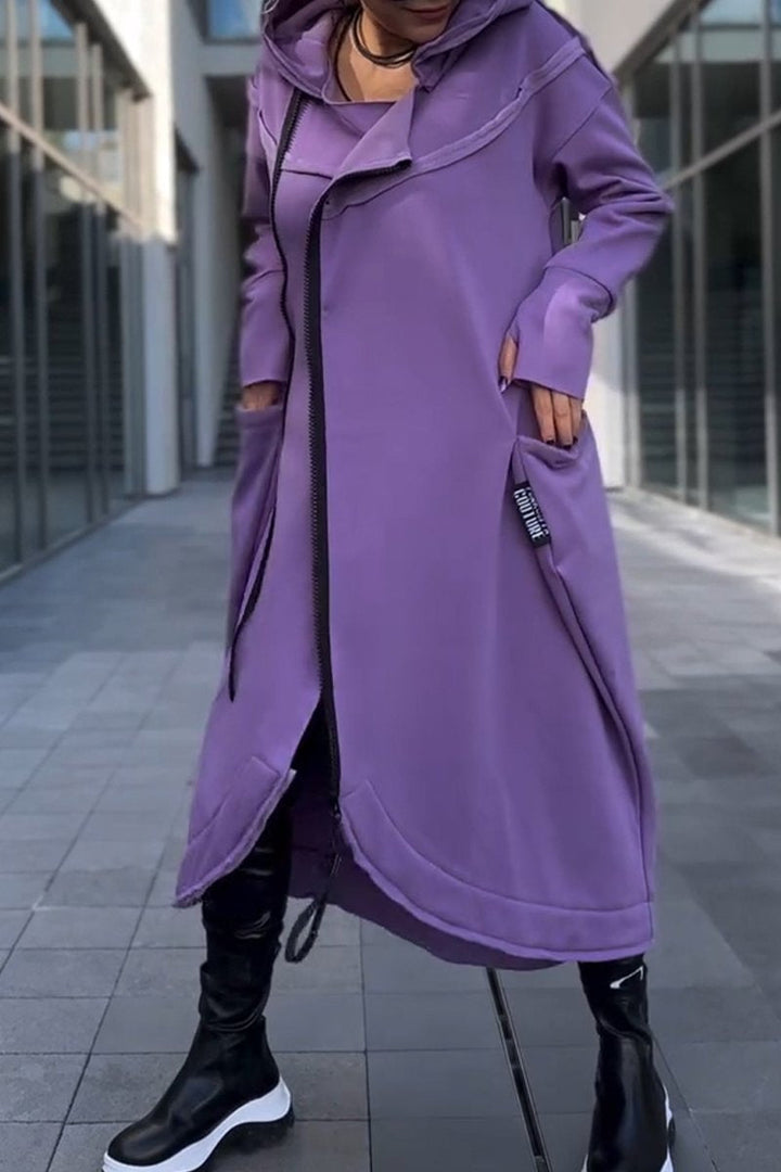 Monica | Asymmetrical Zip Dress