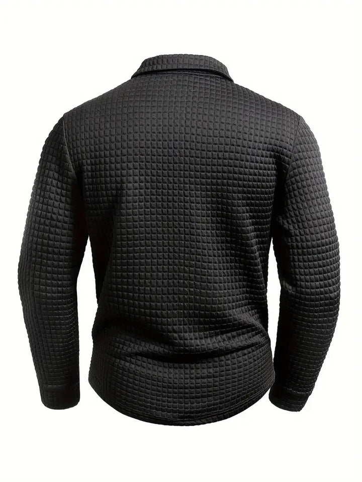 Walter | Textured Long Sleeve Polo