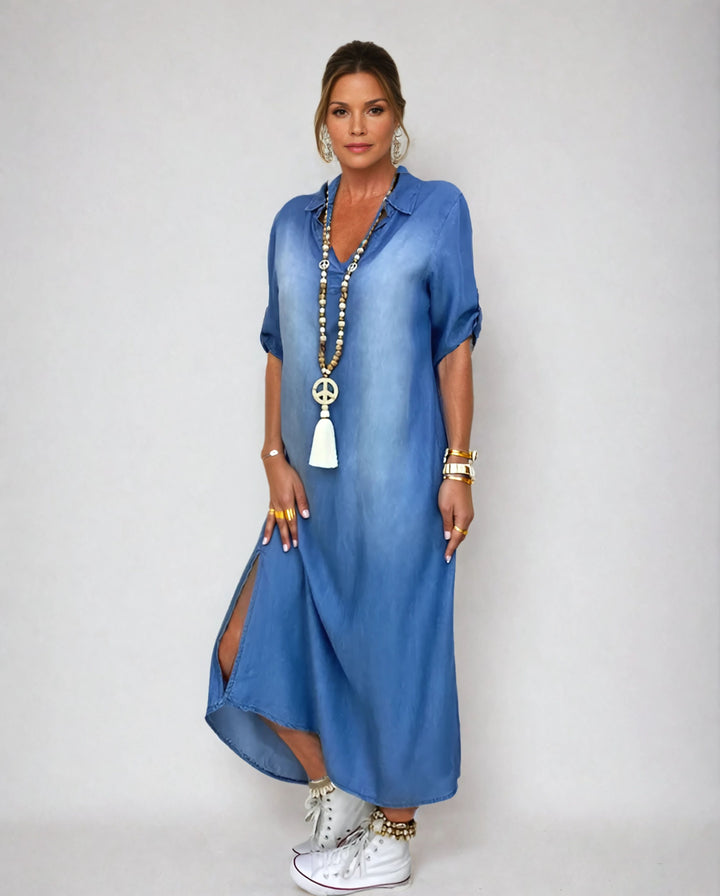 Diana | Relaxed Denim Shirt Dress