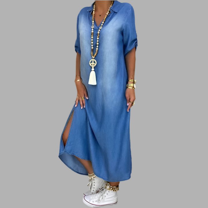 Diana | Relaxed Denim Shirt Dress