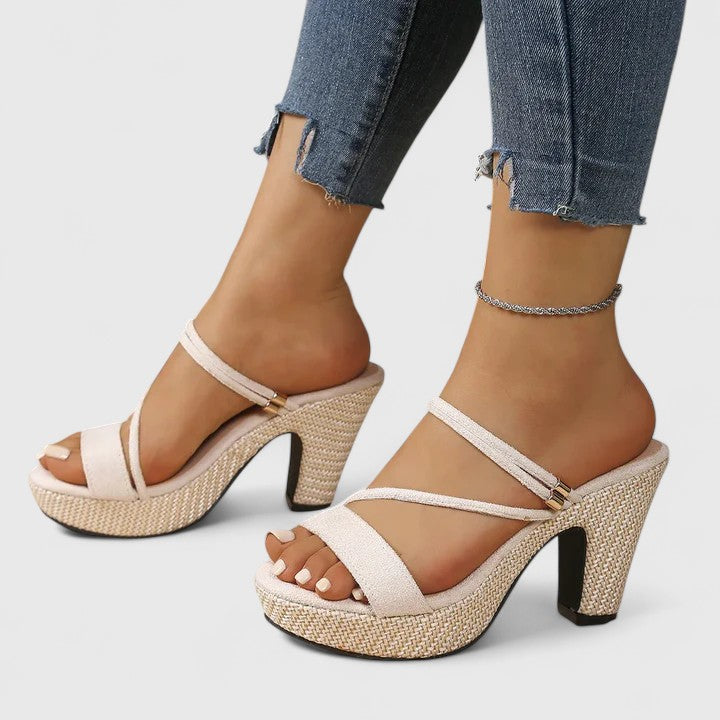 Nina | Strappy Block Heel Sandals