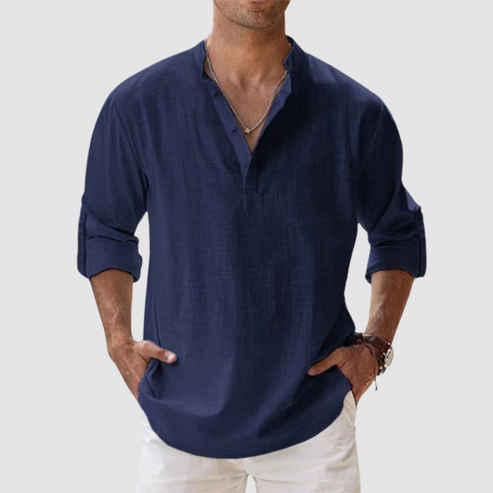 Nathan | Relaxed Fit Linen Shirt