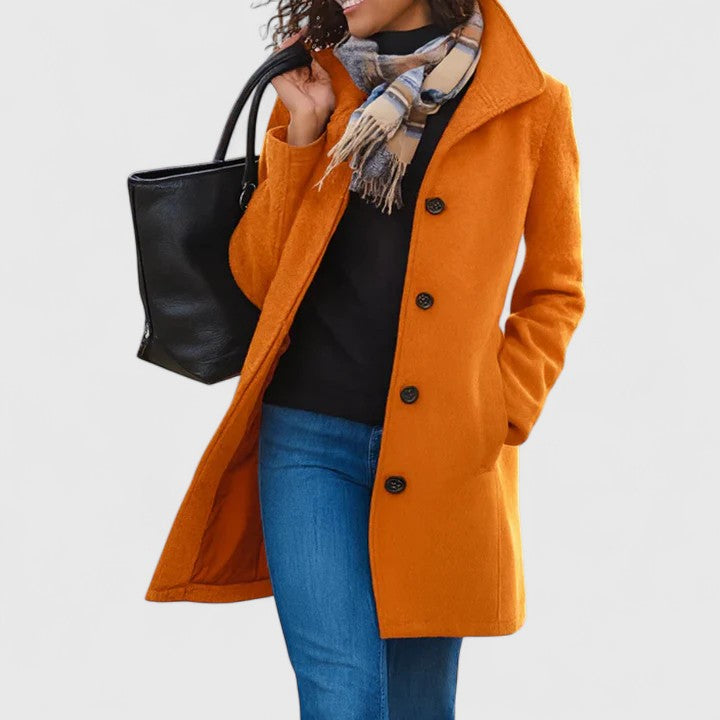 Margaret | Classic Button Overcoat