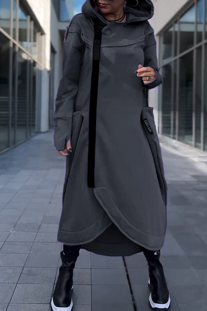 Monica | Asymmetrical Zip Dress
