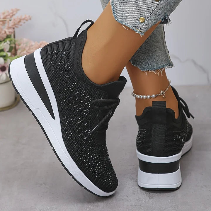 Celeste | Sparkling Knit Comfort Sneakers