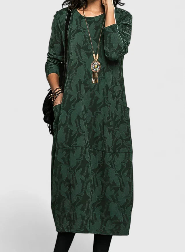 Ivy | Relaxed Green Midi Dress