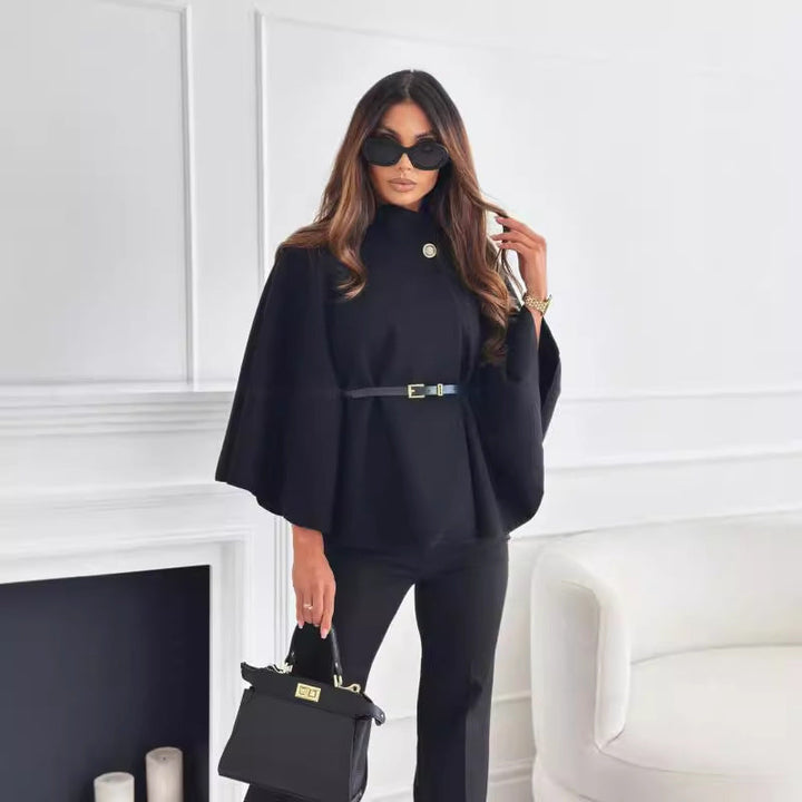 Sophia | Belted Cape Jacket