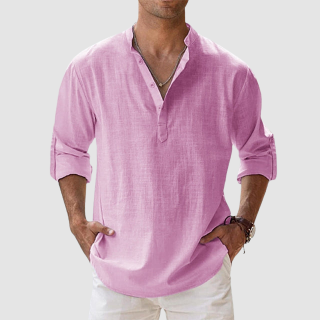 Nathan | Relaxed Fit Linen Shirt