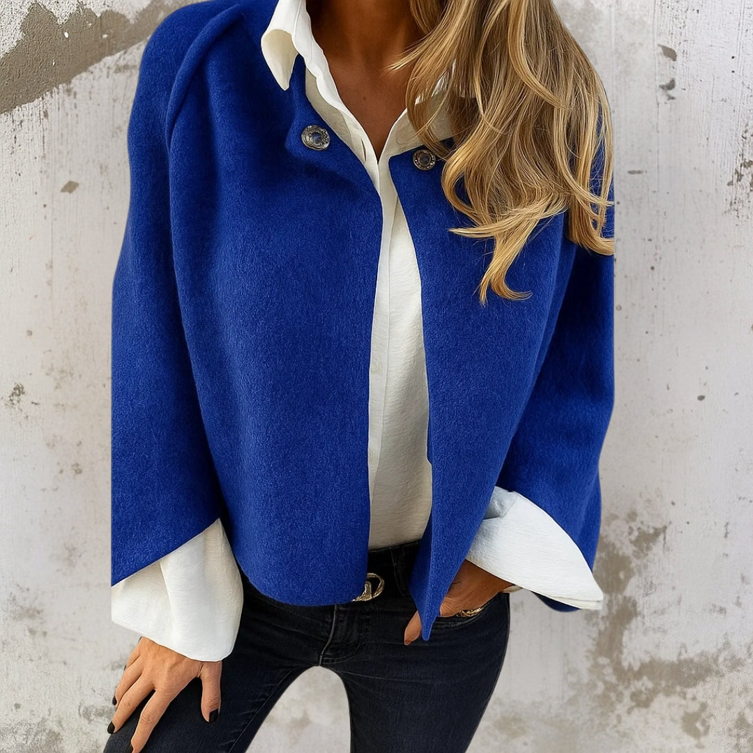Gloria | Soft Cropped Cape Cardigan