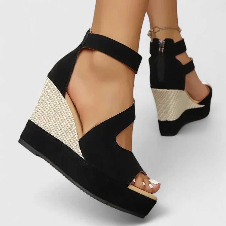 Dina | Strappy Wedge Sandals