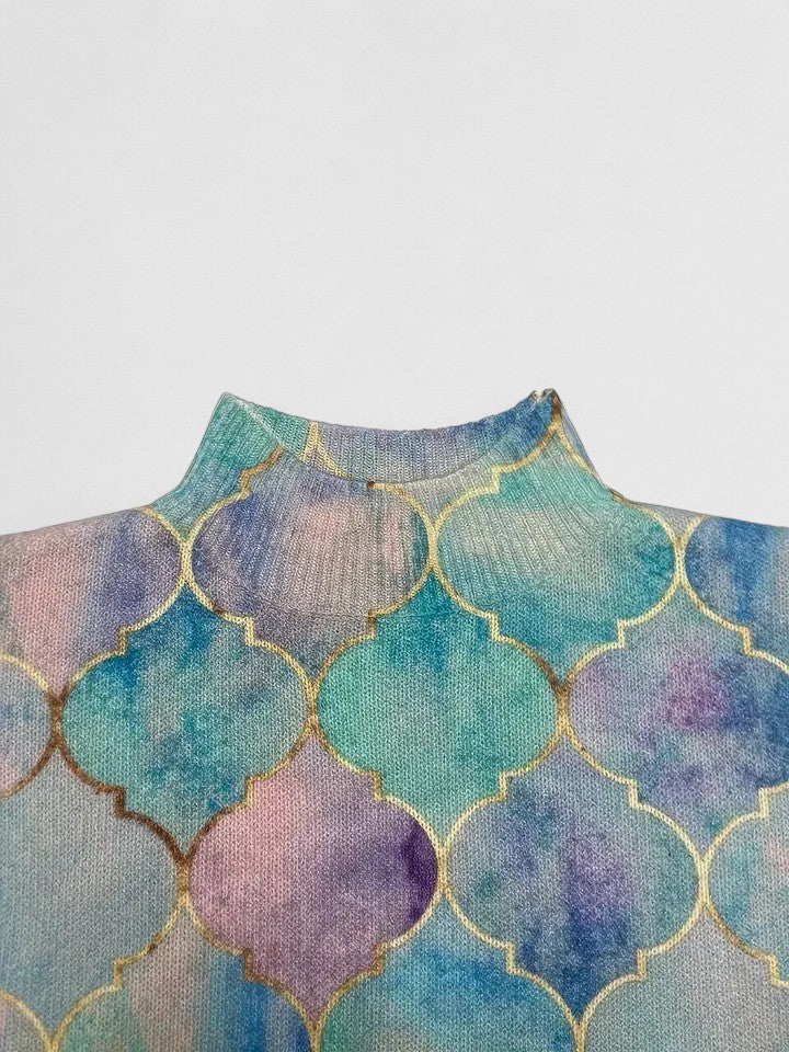 Celia | Geometric Knit Sweater