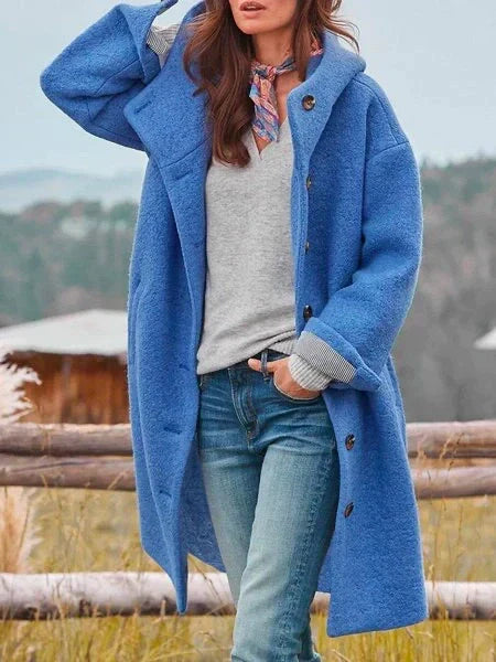 Catherine | Cozy Button Wool Coat