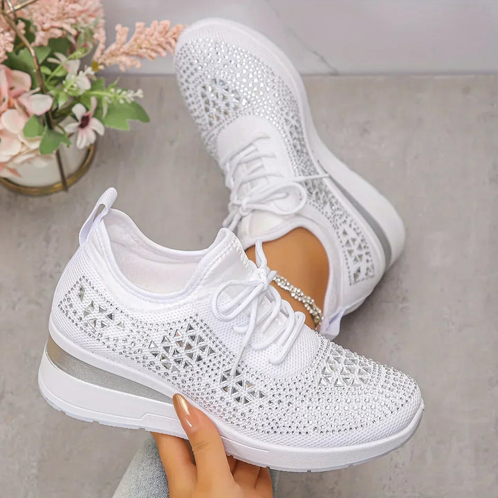 Celeste | Sparkling Knit Comfort Sneakers