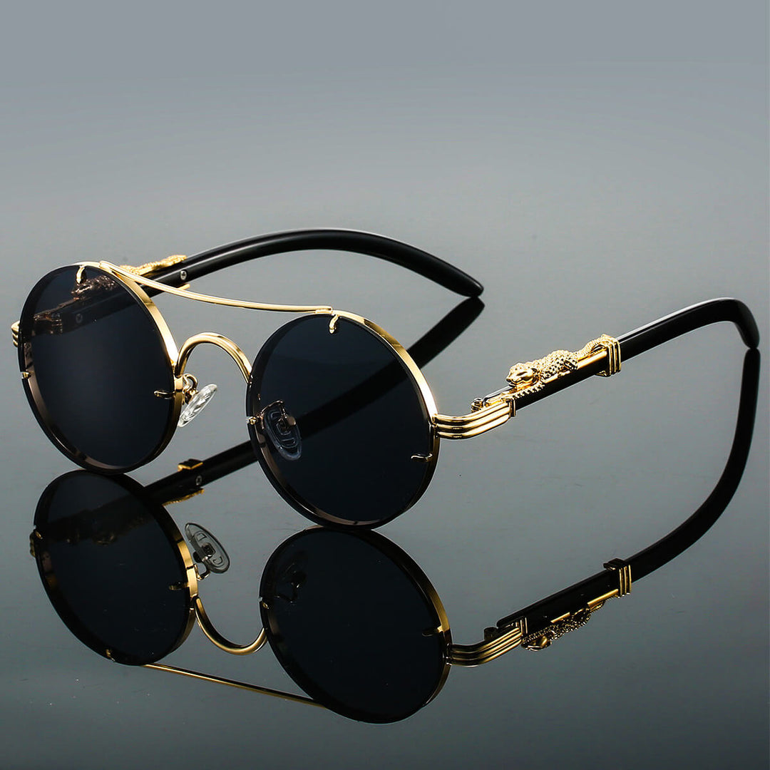 Leonardo | Panther Arm Round Sunglasses (1+1 FREE)