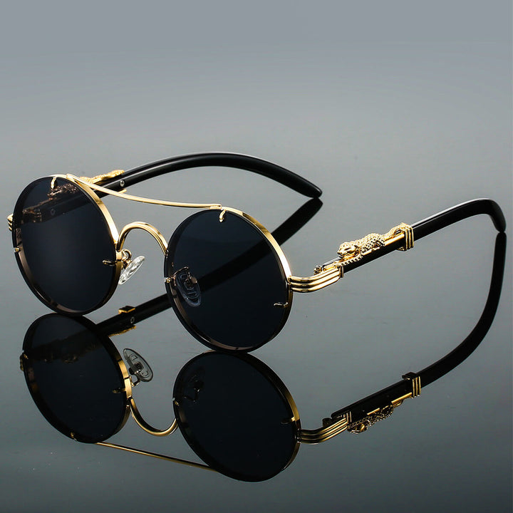 Leonardo | Panther Arm Round Sunglasses (1+1 FREE)