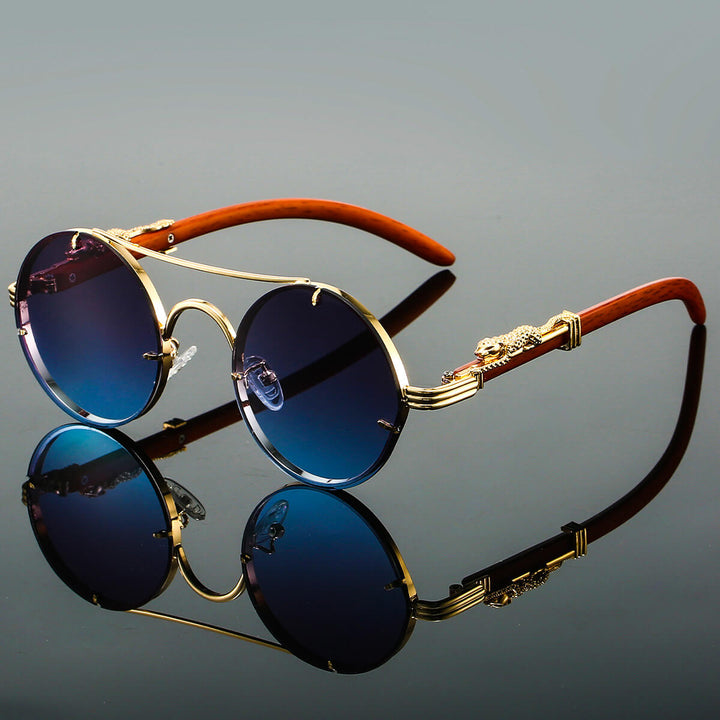 Leonardo | Panther Arm Round Sunglasses (1+1 FREE)