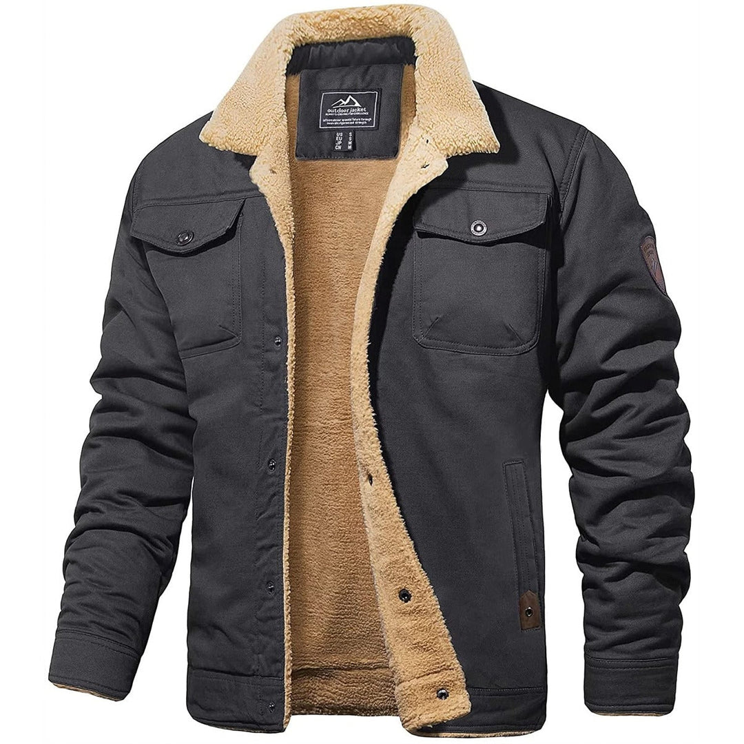Edward | Sherpa-Lined Workwear Jacket