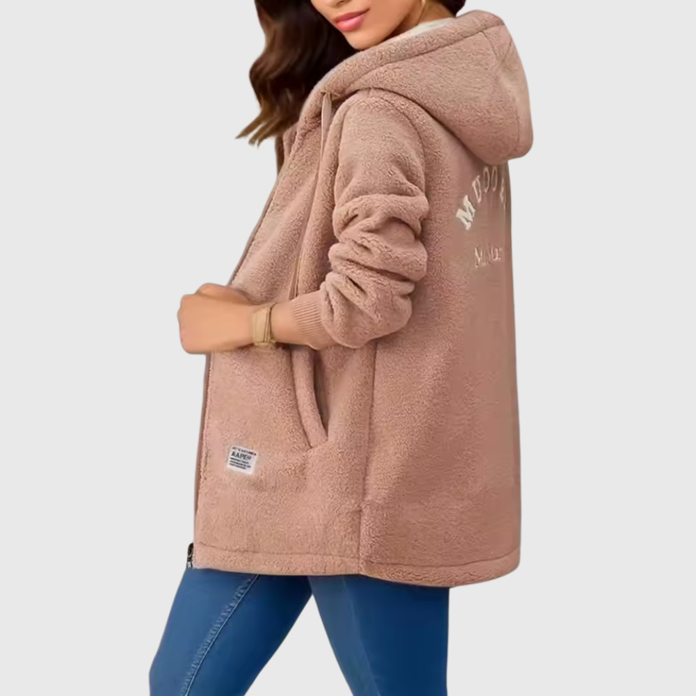 Darlene | Cozy Sherpa Hooded Coat