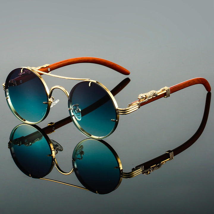 Leonardo | Panther Arm Round Sunglasses (1+1 FREE)