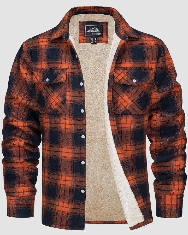 Frank | Sherpa-Lined Plaid Shirt Jacket