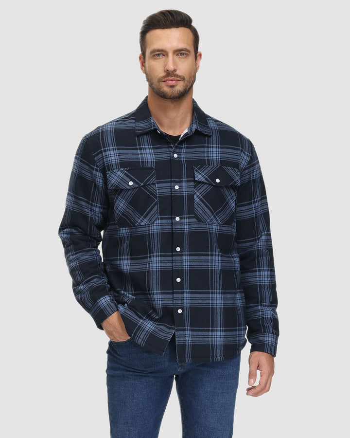 Frank | Sherpa-Lined Plaid Shirt Jacket