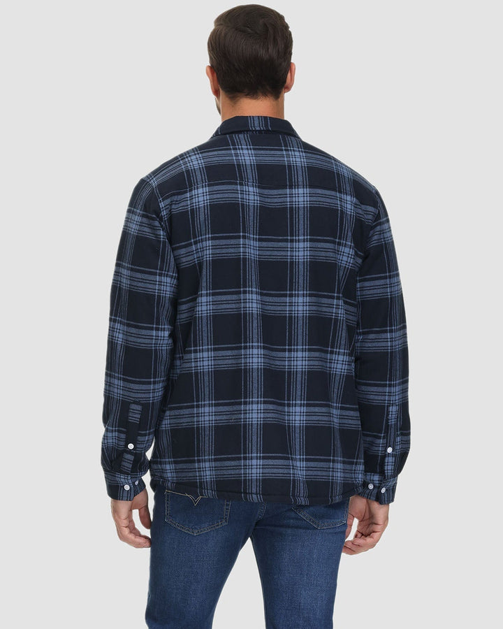Frank | Sherpa-Lined Plaid Shirt Jacket