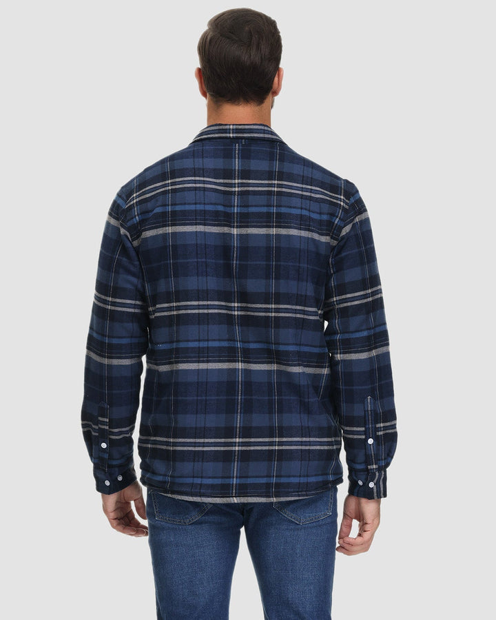 Frank | Sherpa-Lined Plaid Shirt Jacket
