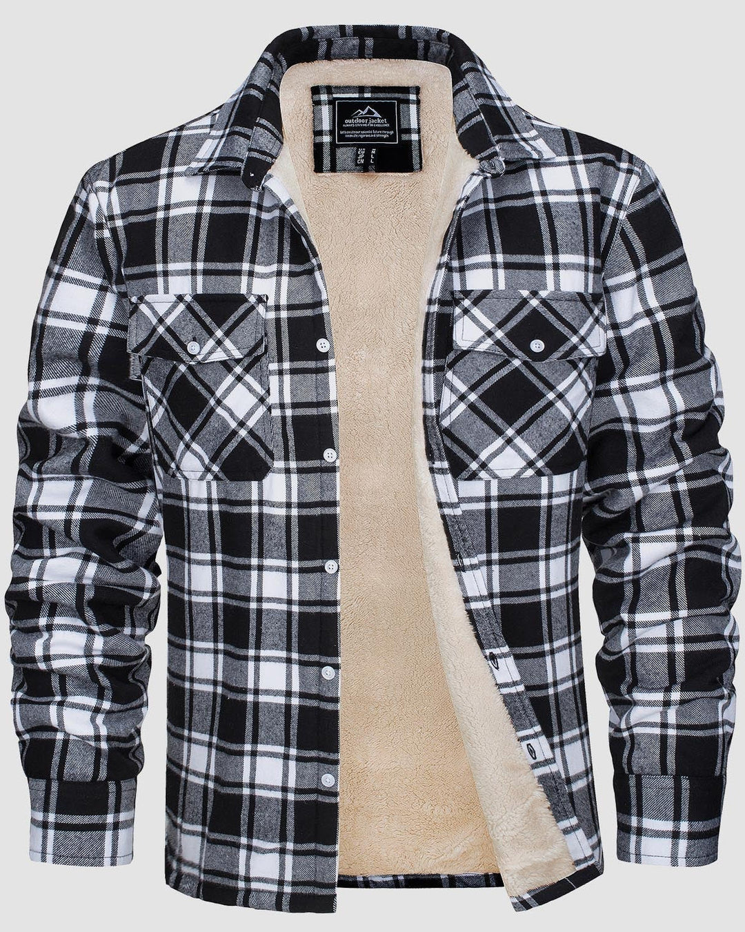 Frank | Sherpa-Lined Plaid Shirt Jacket