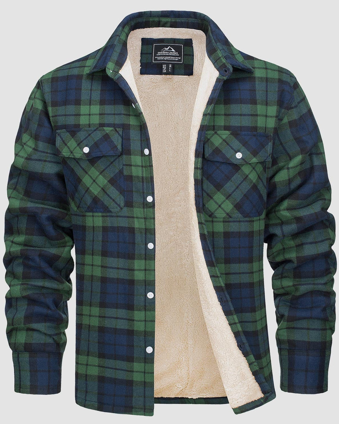 Frank | Sherpa-Lined Plaid Shirt Jacket