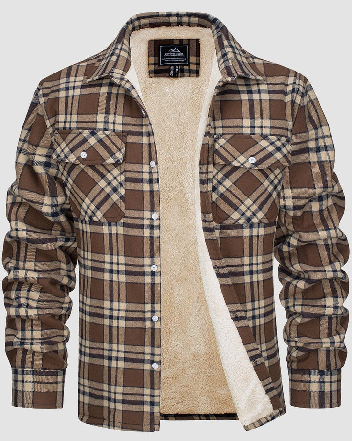 Frank | Sherpa-Lined Plaid Shirt Jacket