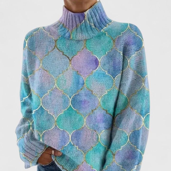 Celia | Geometric Knit Sweater