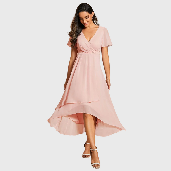 Marianne | Flutter Sleeve Midi Dress