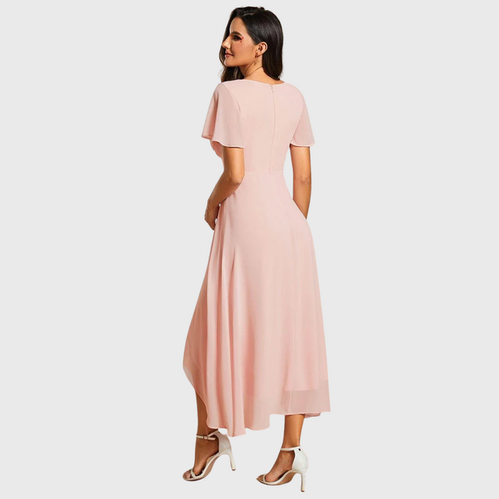 Marianne | Flutter Sleeve Midi Dress