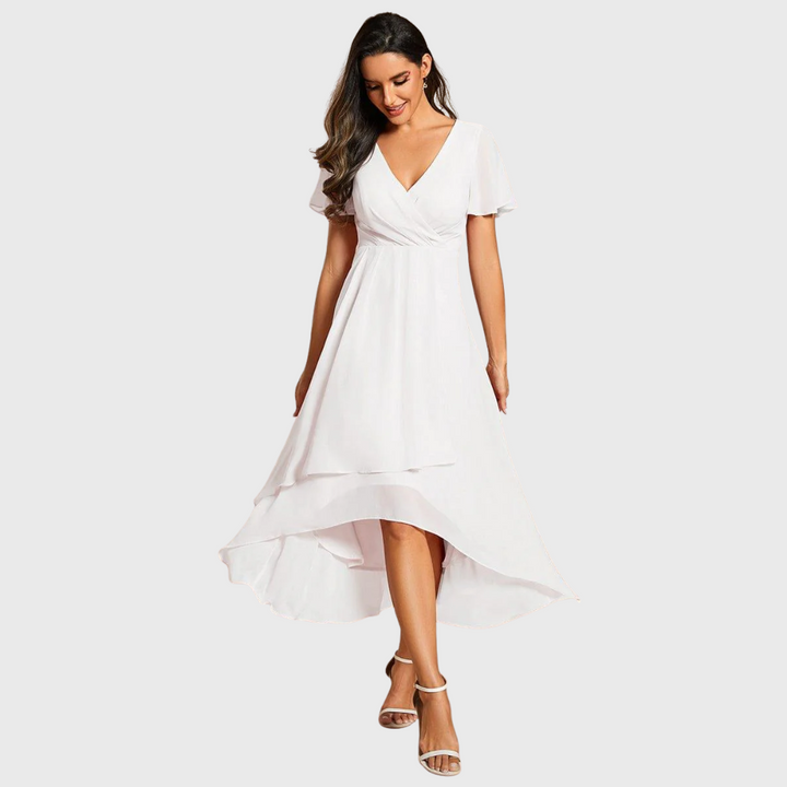 Marianne | Flutter Sleeve Midi Dress