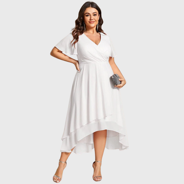 Marianne | Flutter Sleeve Midi Dress