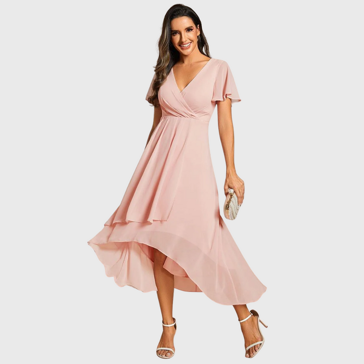 Marianne | Flutter Sleeve Midi Dress