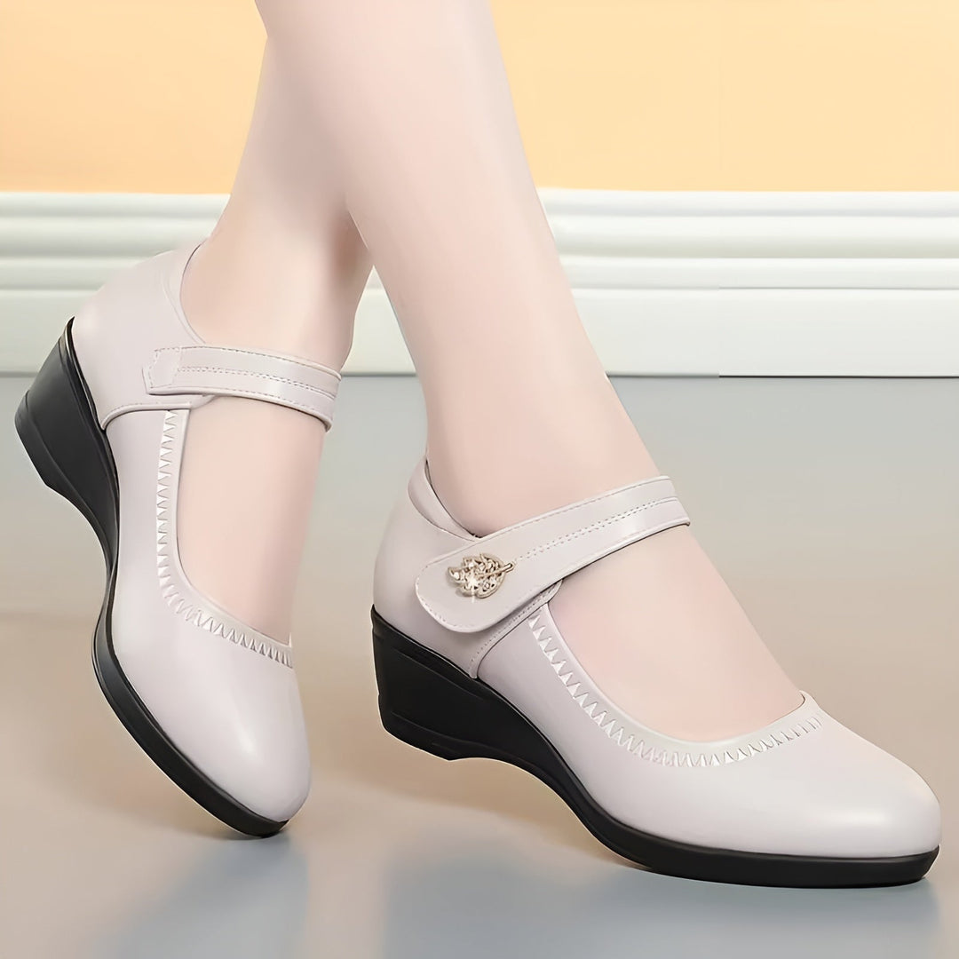 Diana | Comfort Strap Wedge Shoes