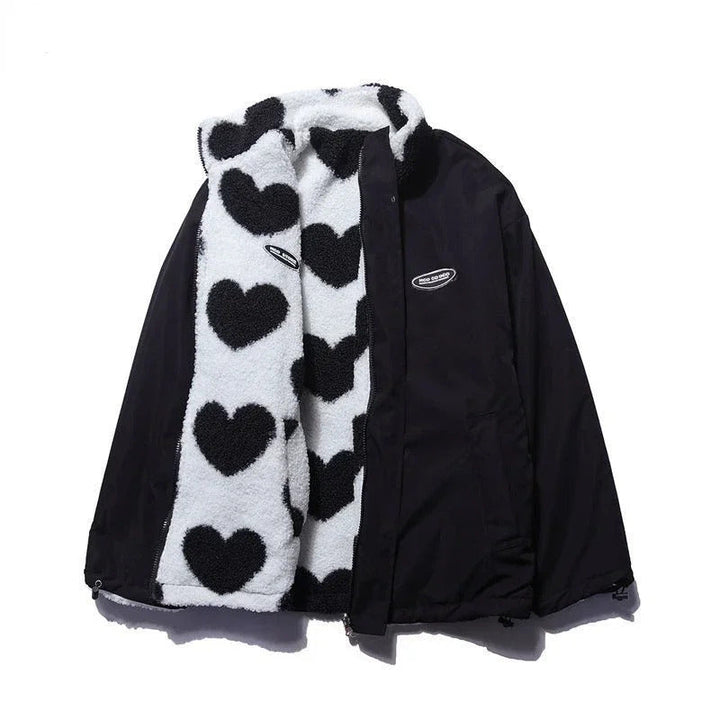 Mina | Heart-Lined Fleece Jacket