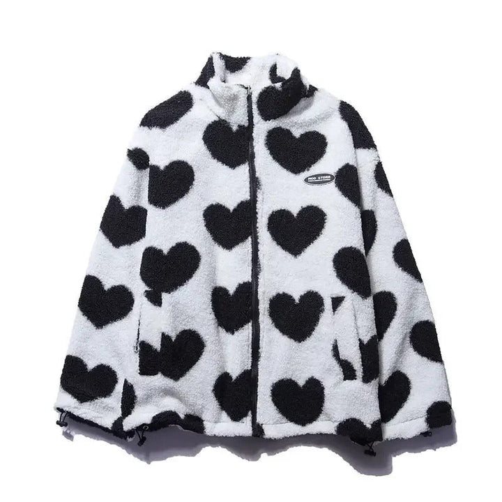 Mina | Heart-Lined Fleece Jacket