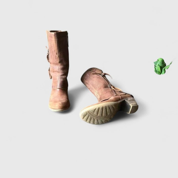Grace | Mid-Calf Zip Boots
