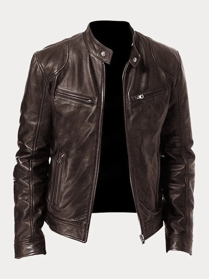 George | Classic Zip Leather Jacket